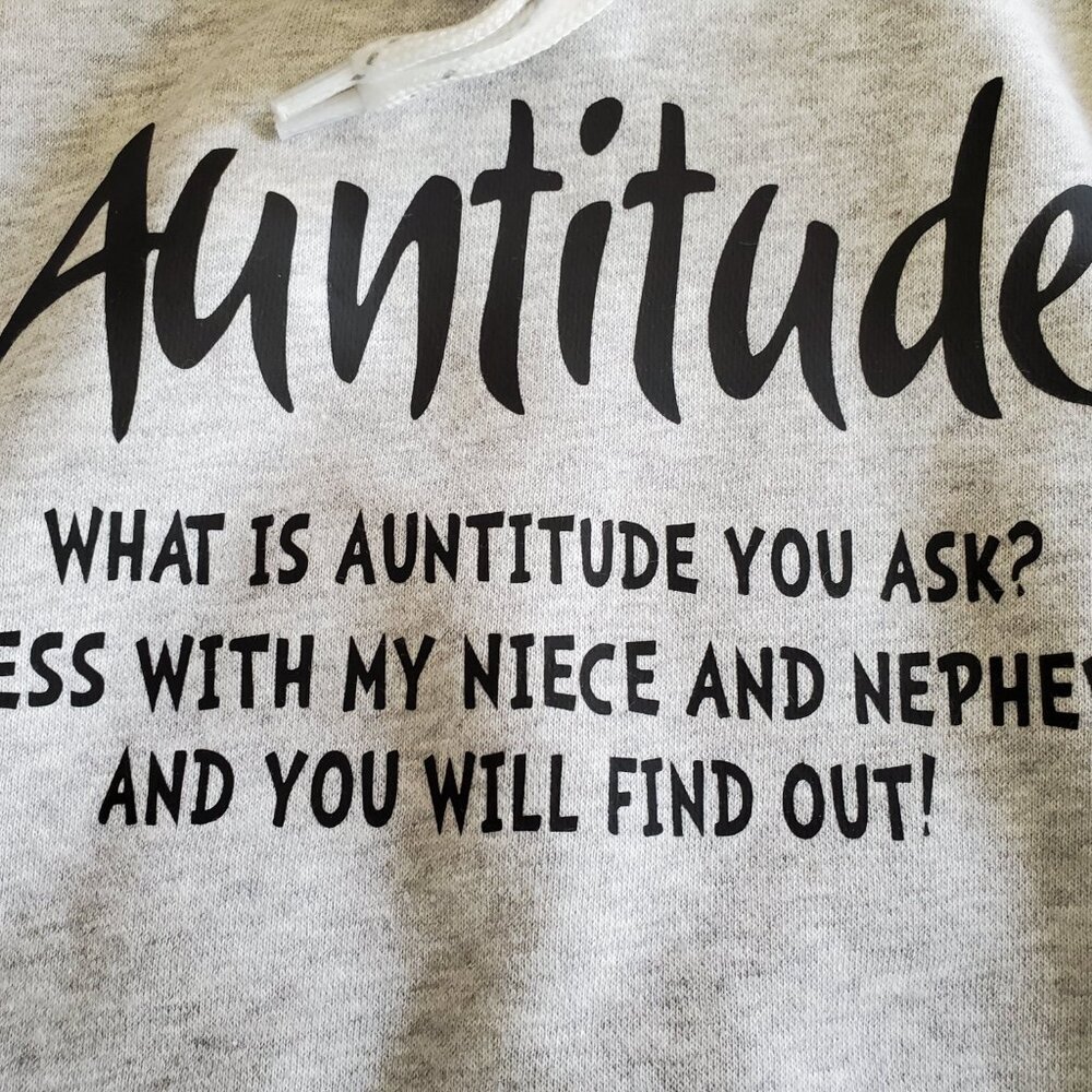 Auntitude Hockey Lace Hoodie Sweatshirt